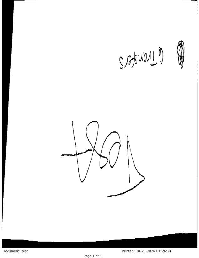 Fax page
