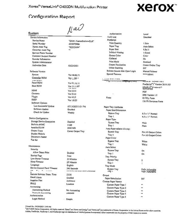 fax page