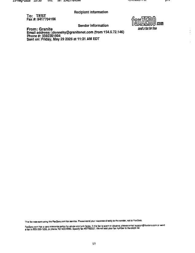 fax page