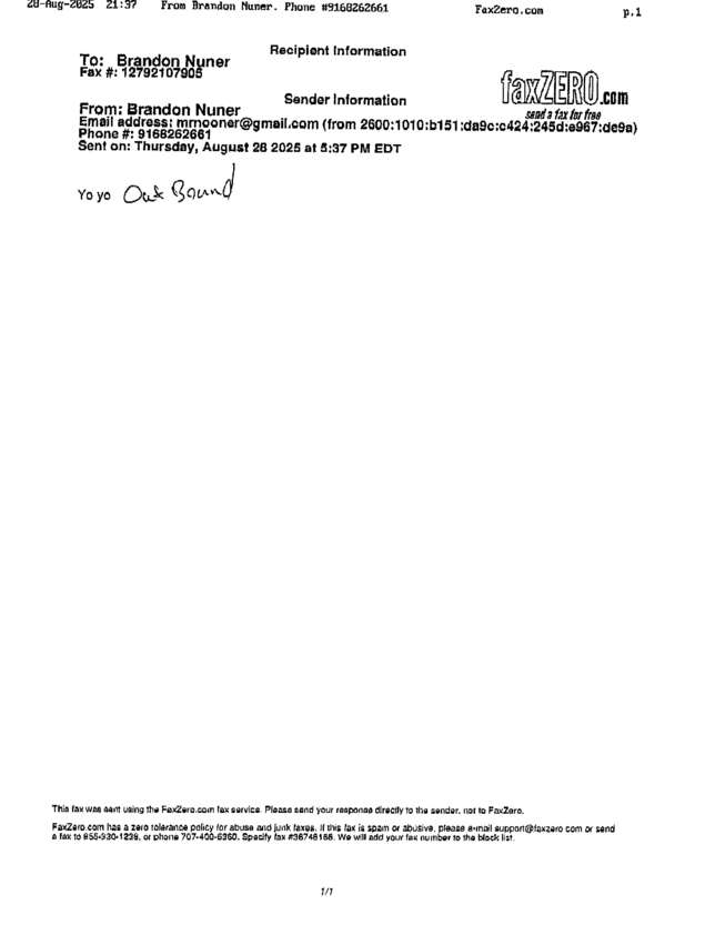 fax page