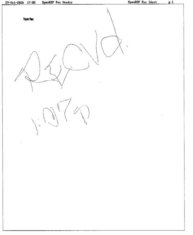 Fax page