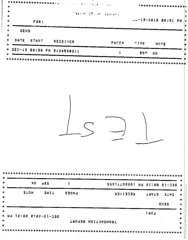Fax page