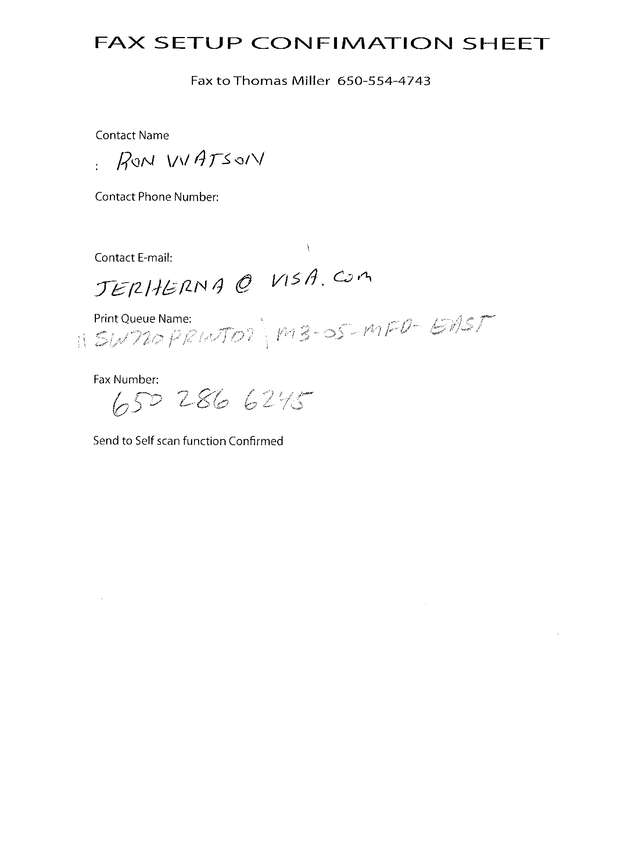 Fax page