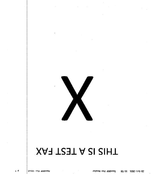 Fax page