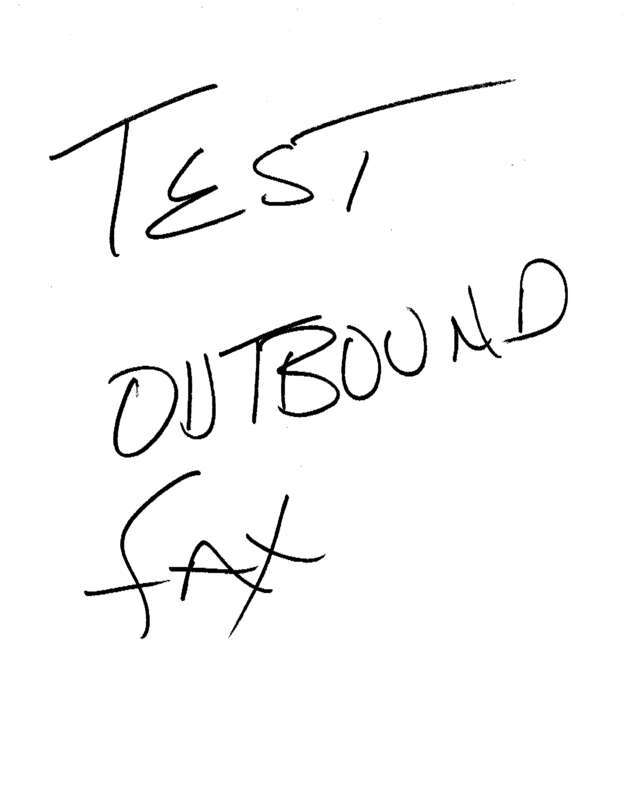 Fax page