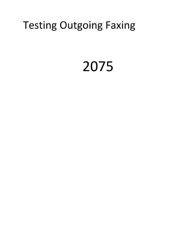 Fax page