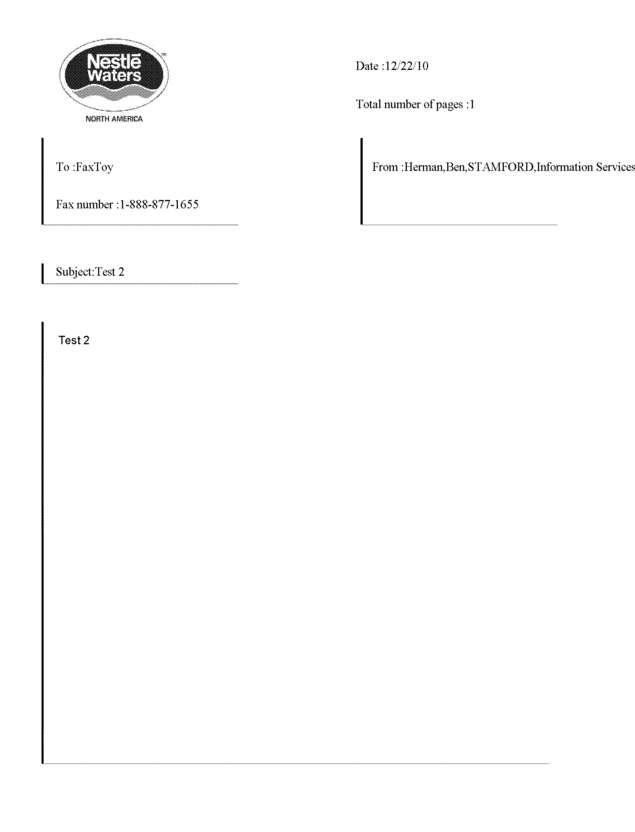Fax page