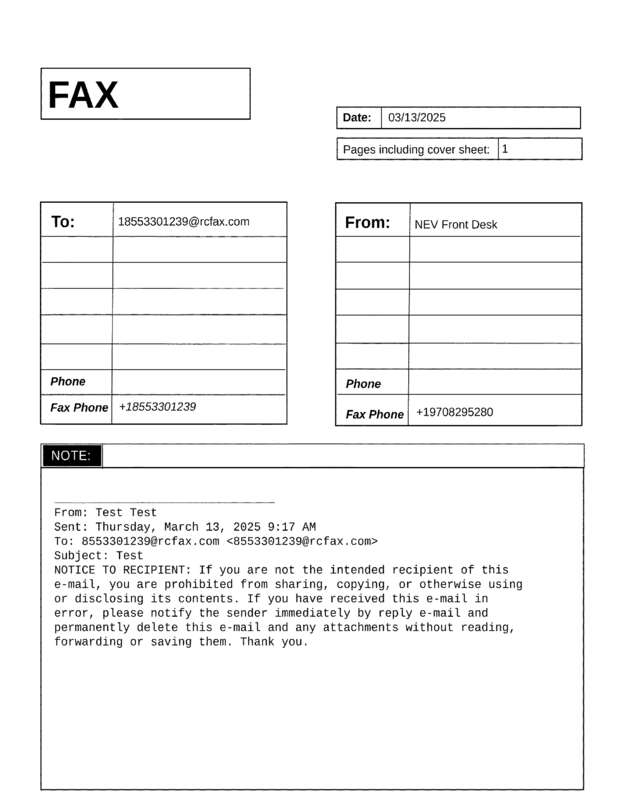 fax page