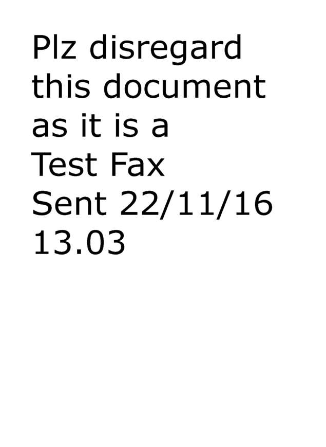 Fax page