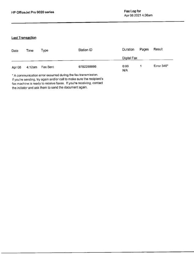 fax page
