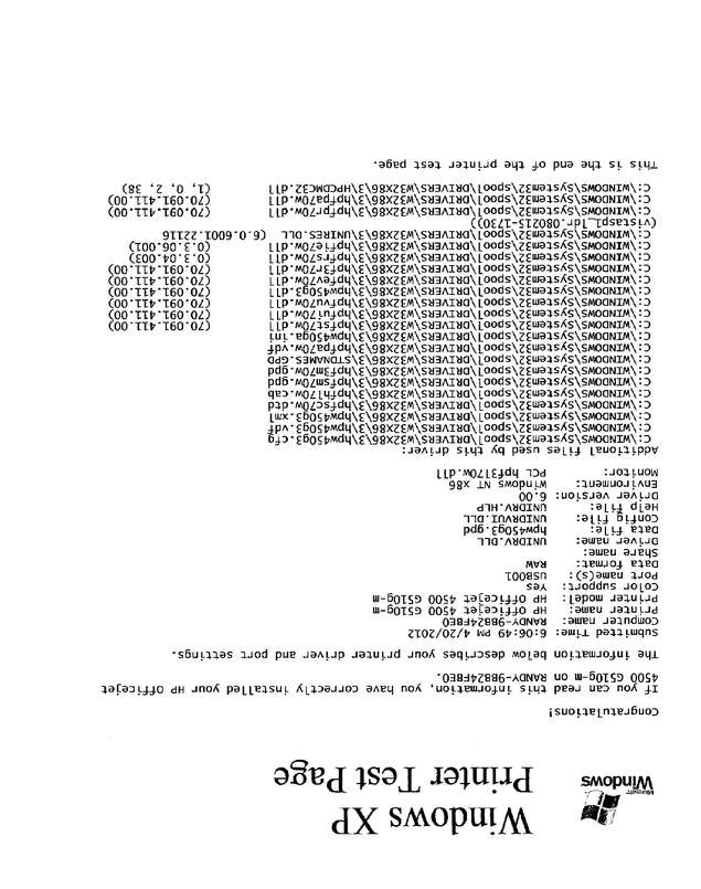 Fax page