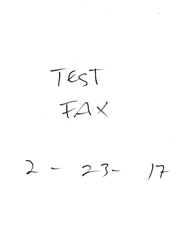 Fax page