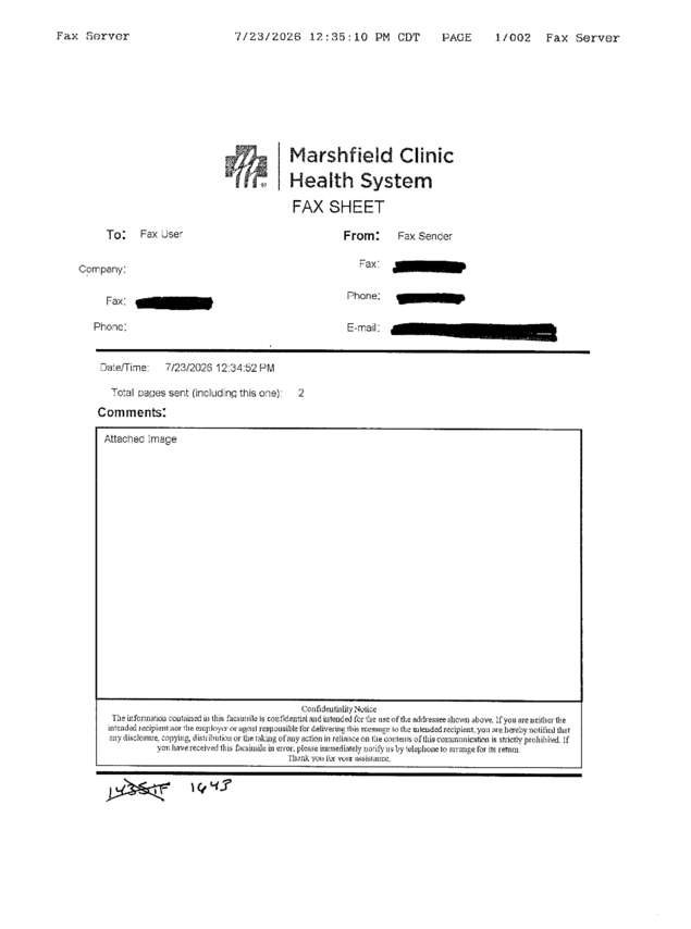 fax page