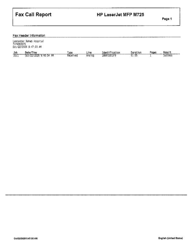 Fax page