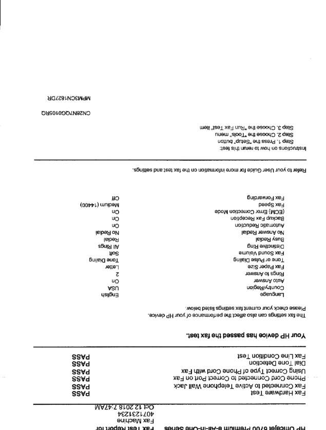 Fax page