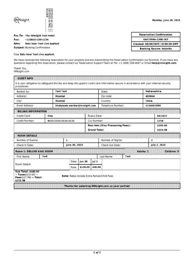 fax page