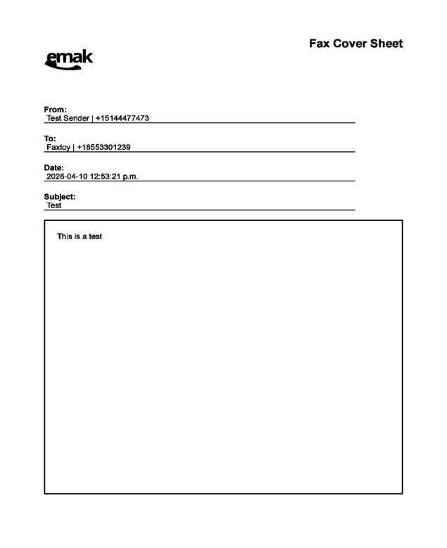 fax page