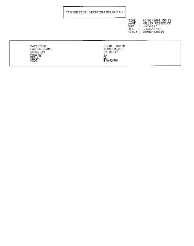 Fax page