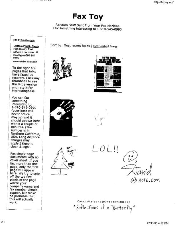 Fax page