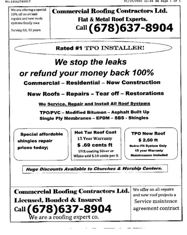 Fax page