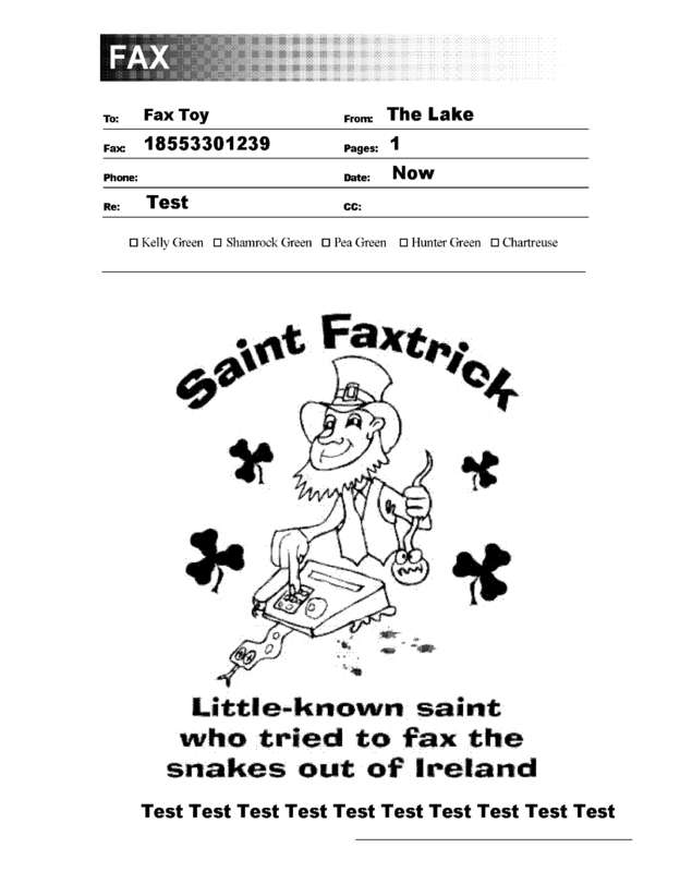fax page