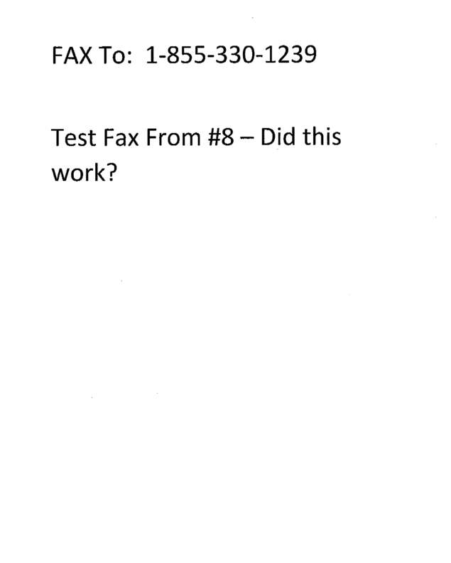 Fax page
