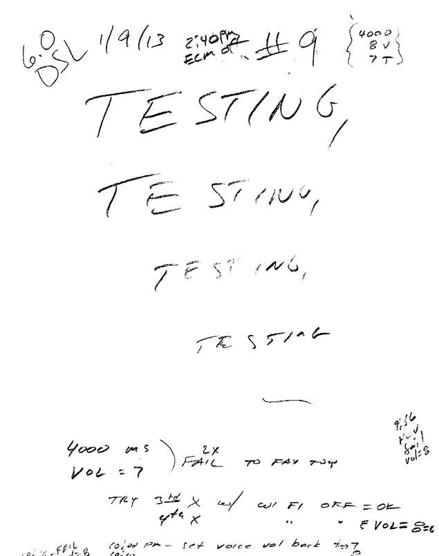Fax page
