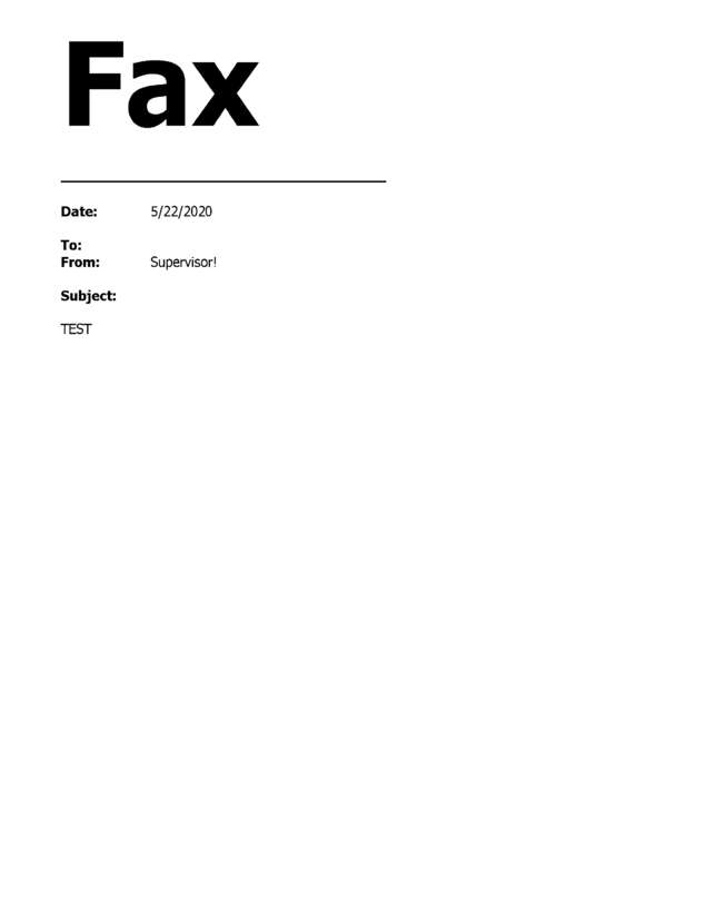 fax page