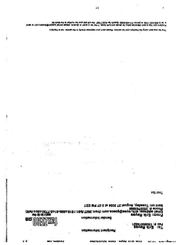 Fax page