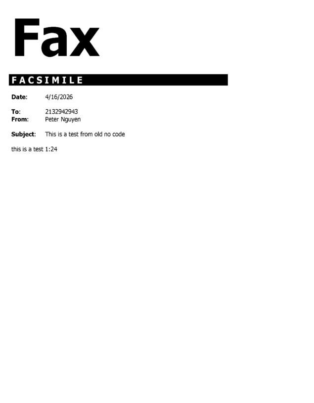 fax page