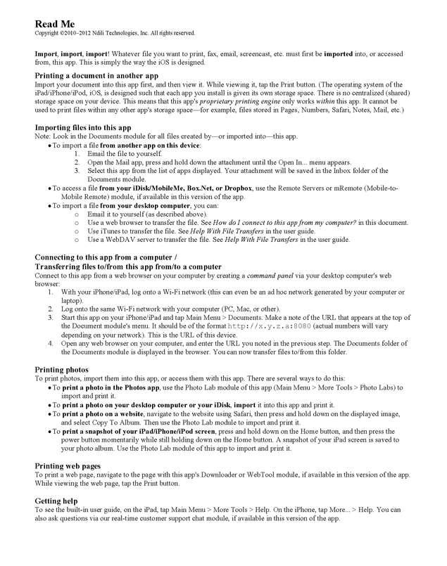 Fax page