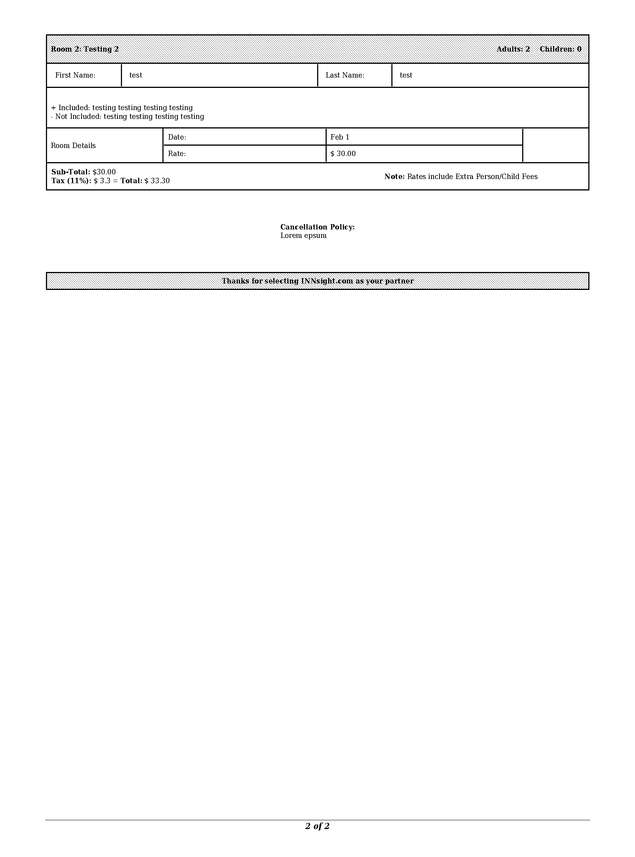 Fax page
