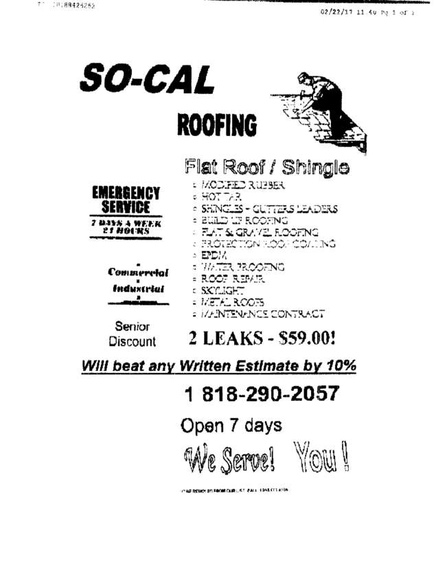 Fax page