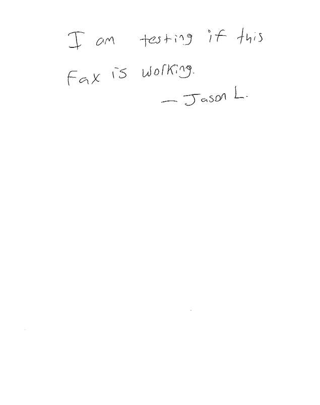 Fax page