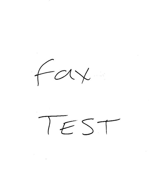 Fax page