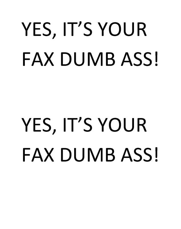 Fax page