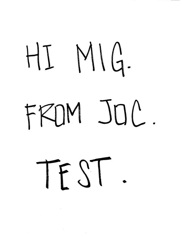 Fax page