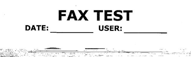 Fax page