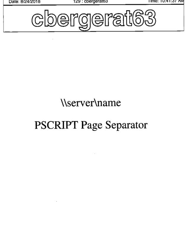 Fax page