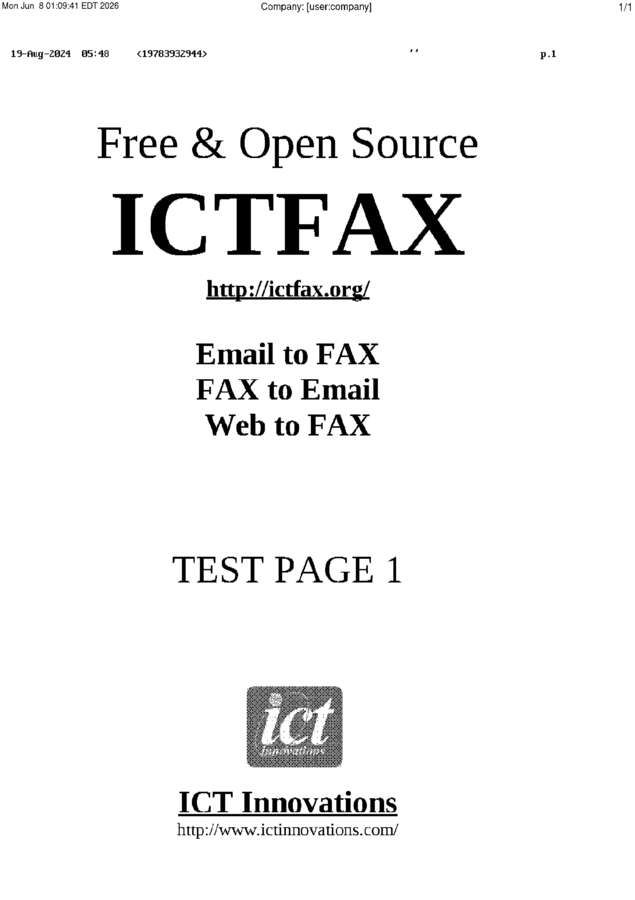 fax page