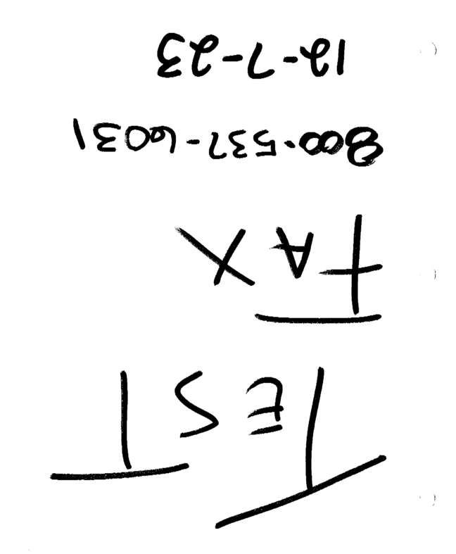 fax page