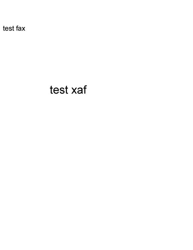 Fax page