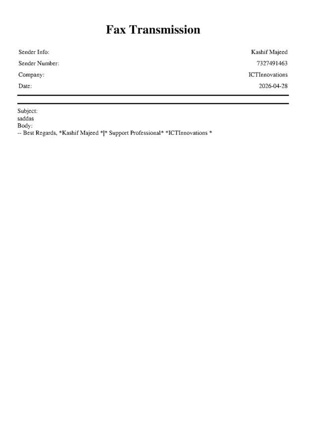 fax page