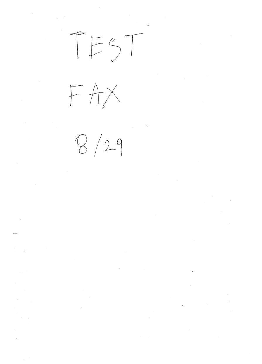 Fax page