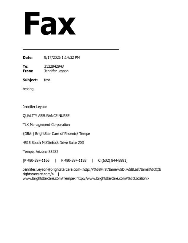 fax page