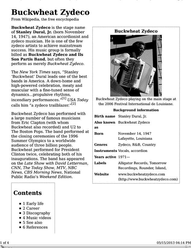 Fax page