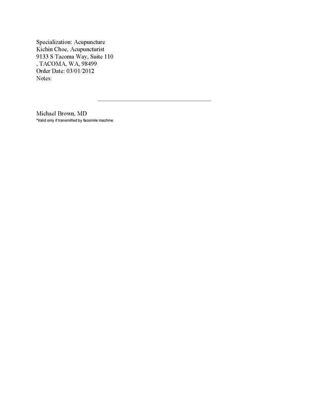 Fax page