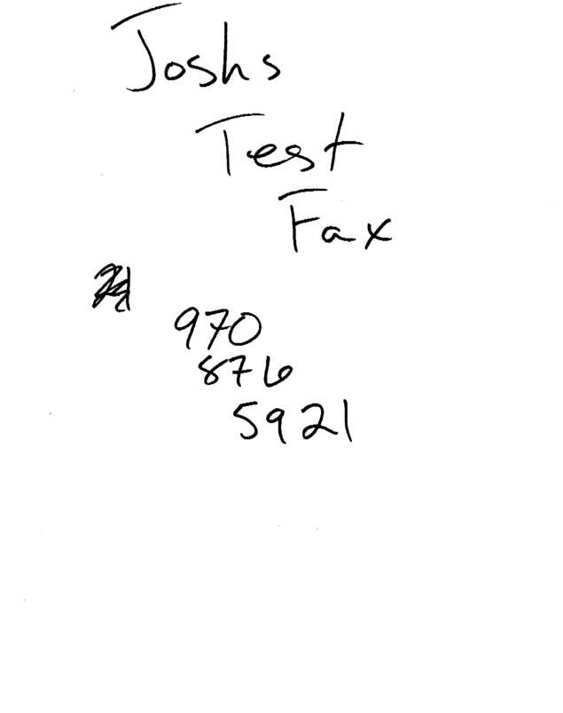 fax page