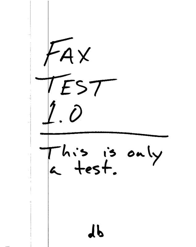 Fax page