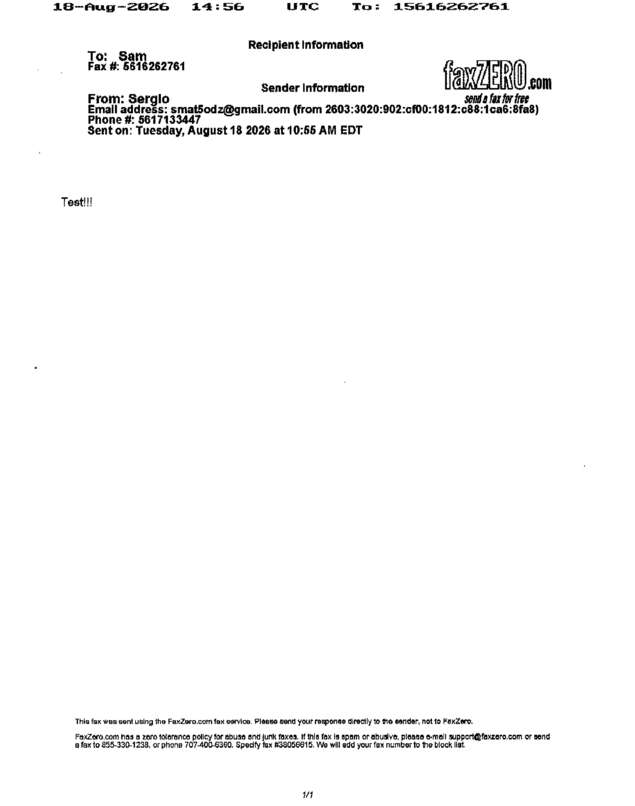fax page